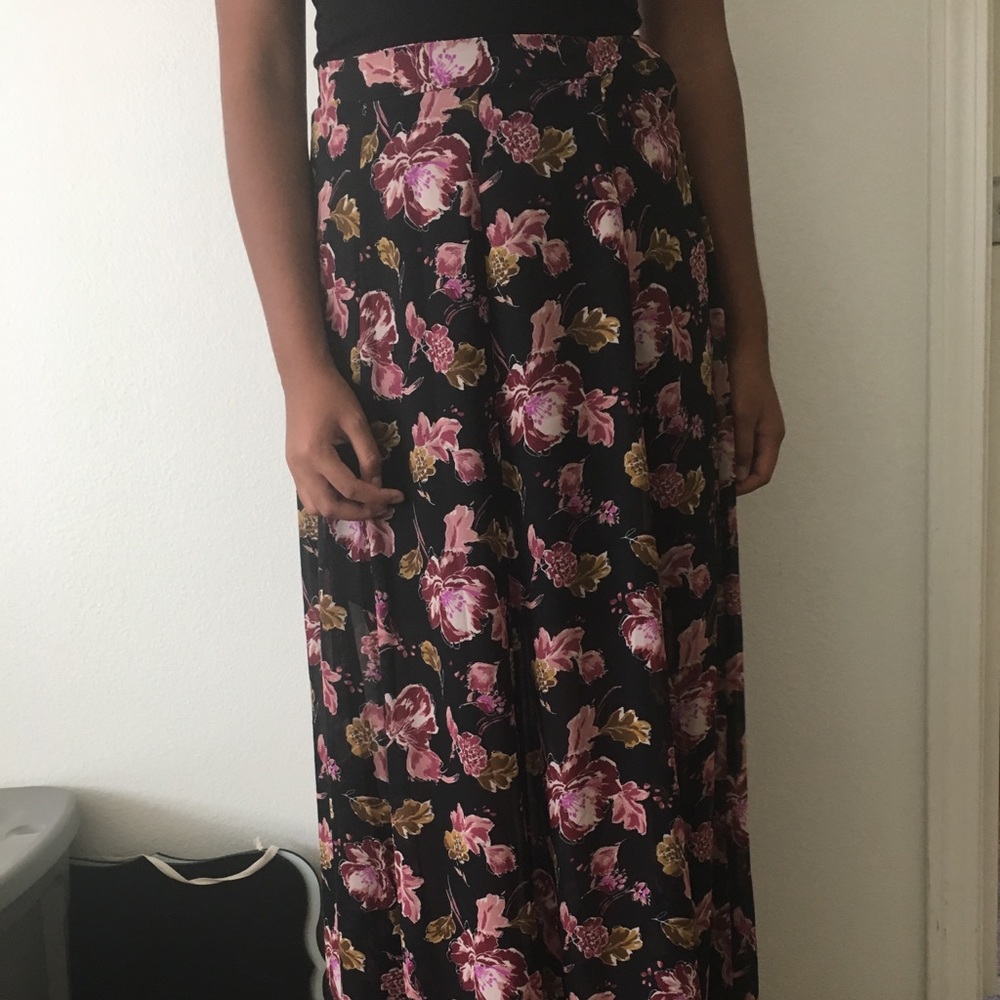 Floral maxi skirt